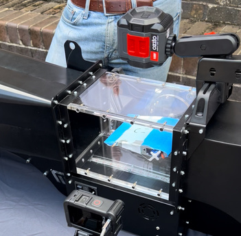 Wind tunnel testing setup for morphing airfoil